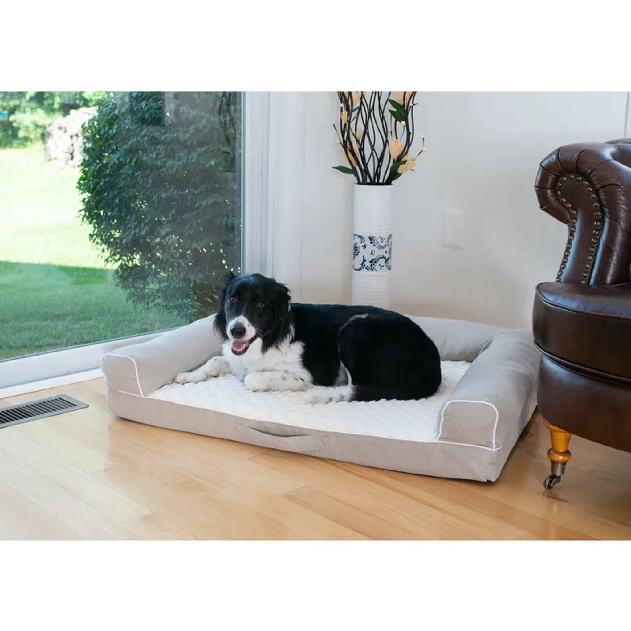 Armarkat Memory Foam Bolstered Pet Bed - Medium 35x28x8